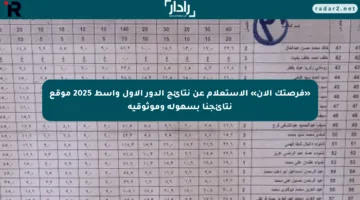 «فرصتك الآن» الاستعلام عن نتائج الدور الأول واسط 2025 موقع نتائجنا بسهولة وموثوقية